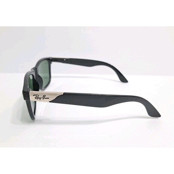 Ray Ban Wayfarer Classic Gloss Frame Sunglasses Black Green Shades Polarized - Picture 3 of 8